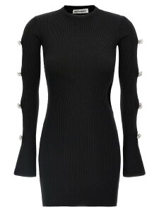 �}�b�n&�}�b�n MACH & MACH �����s�[�X �h���X ���f�B�[�X �u���b�N Dresses 'Cut-Out Crystal Bow' dress R25KD111KNTBLKBLACK Black �֐� �������� 2025SS ju