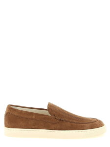 �u���l�� �N�`�l�� BRUNELLO CUCINELLI ���[�t�@�[ �����Y �u���E�� Loafers Suede chevron loafers MZUHVSN335C2692 Brown �֐� �������� 2026SS ju