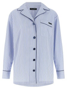 �h���`�F&�K�b�o�[�i DOLCE&GABBANA �V���c ���f�B�[�X �u���[ Shirts 'Vanity' shirt F5U37TFR510S8051 Light Blue �֐� �������� 2026SS ju
