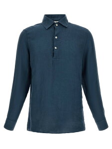 �G���V�[�c�[�Z�C���g�o�[�X MC2 SAINT BARTH �|���V���c �����Y �u���[ Polo shirts 'Raphael' polo shirt RAPHAELPOLOLONGLINEN61BLUENAVY Blue �֐� �������� 2026SS ju