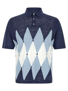 �o�����^�C�� BALLANTYNE �|���V���c �����Y �u���[ Polo shirts Polo Argyle B2W02614L2093592 Blue �֐� �������� 2026SS ju