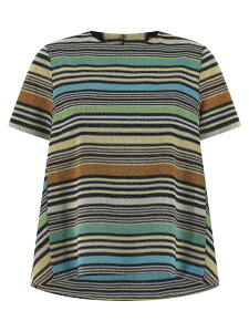 �~�b�\�[�j MISSONI �|���V���c T�V���c ���f�B�[�X �}���`�J���[ T-shirts and polo shirts Lame stripes t-shirt DS26SK1HBR0158S72Q7 Multicolor �֐� �������� 2026SS ju