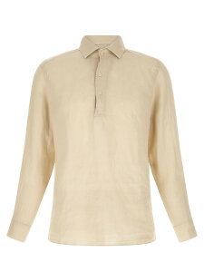�G���V�[�c�[�Z�C���g�o�[�X MC2 SAINT BARTH �|���V���c �����Y �x�[�W�� Polo shirts 'Raphael' polo shirt RAPHAELPOLOLONGLINEN10HGRAIN Beige �֐� �������� 2026SS ju
