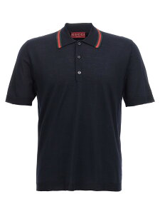�O�b�` GUCCI �|���V���c �����Y �u���[ Polo shirts Web Ribbon Polo Shirt 819225XKEJV4060 Blue �֐� �������� 2025SS ju