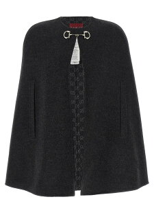 �O�b�` GUCCI T�V���c �g�b�v�X ���f�B�[�X �O���[ T-shirts and tops 'Morsetto' cape 852796ZAQW01179 Gray �֐� �������� 2026SS ju