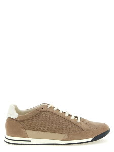 �u���l�� �N�`�l�� BRUNELLO CUCINELLI �X�j�[�J�[ �����Y �x�[�W�� Sneakers Knit-effect suede sneakers MZUQHGA348CRJ89 Beige �֐� �������� 2026SS ju
