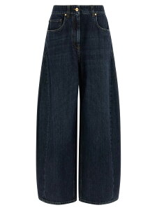 �u���l���N�`�l�� BRUNELLO CUCINELLI �f�j�� ���f�B�[�X �u���[ Jeans 'The Wide Barrel' jeans MP095P4059C9370 Blue �֐� �������� 2026AW ju