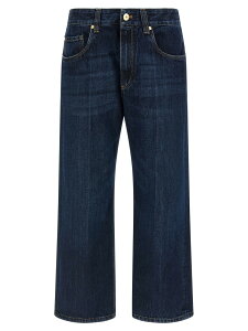 �u���l���N�`�l�� BRUNELLO CUCINELLI �f�j�� ���f�B�[�X �u���[ Jeans Cropped jeans MP095P4008C9370 Blue �֐� �������� 2026AW ju