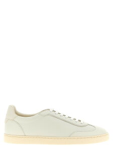 �u���l�� �N�`�l�� BRUNELLO CUCINELLI �X�j�[�J�[ �����Y �z���C�g Sneakers Deer leather sneakers MZUKGOJ336CJX19 White �֐� �������� 2026SS ju