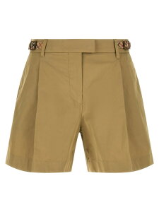 �o�[�o���[ BURBERRY �f�j���V���[�c �V���[�c ���f�B�[�X �O���[�� Denim shorts 'Raina' shorts 8126490SPARROWBEIGE Green �֐� �������� 2026SS ju