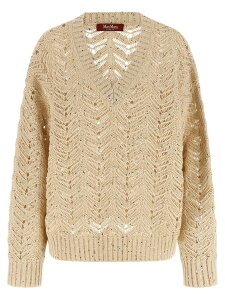 �}�b�N�X�}�[�� �X�e���f�B�I MAX MARA STUDIO �Z�[�^�[ �j�b�g�E�F�A ���f�B�[�X �x�[�W�� Knitwear 'MstFelino' sweater 2616361032600002 Beige �֐� �������� 2026SS ju