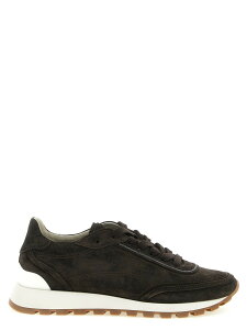 �u���l���N�`�l�� BRUNELLO CUCINELLI �X�j�[�J�[ ���f�B�[�X �u���E�� Sneakers 'Monile' suede sneakers MZSFG3318PC9795 Brown �֐� �������� 2026AW ju