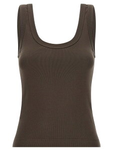 �u���l���N�`�l�� BRUNELLO CUCINELLI T�V���c �g�b�v�X ���f�B�[�X �u���E�� T-shirts and tops Ribbed top M0TC8FX210C8589 Brown �֐� �������� 2026SS ju