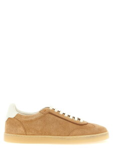 �u���l�� �N�`�l�� BRUNELLO CUCINELLI �X�j�[�J�[ �����Y �x�[�W�� Sneakers Suede sneakers MZUMGLJ336CFJ44 Beige �֐� �������� 2026SS ju