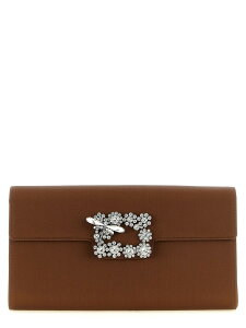 ���W�F ���B���B�G ROGER VIVIER �N���b�`�o�b�O ���f�B�[�X �u���E�� Clutch and wristlets bags 'Envelope Flap Dragonfly Flow' clutch RBWAMFD0209RS0S801 Brown �֐� �������� 2026AW ju