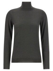 �u���l���N�`�l�� BRUNELLO CUCINELLI �Z�[�^�[ �j�b�g�E�F�A ���f�B�[�X �O���[ Knitwear 'Sparkling' turtleneck sweater M41800063C079 Gray �֐� �������� 2026AW ju