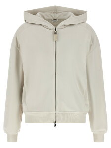 �u���l���N�`�l�� BRUNELLO CUCINELLI �g���[�i�[ ���f�B�[�X �x�[�W�� Sweatshirts 'Shiny Zipper Pull' hoodie MN05NHF406C9443 Beige �֐� �������� 2026AW ju