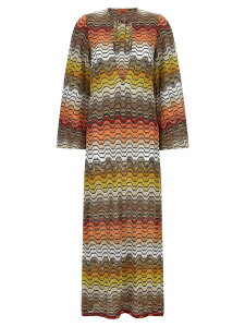 �~�b�\�[�j MISSONI ���� �X�C���E�F�A ���f�B�[�X �}���`�J���[ Swimwear Greek motif cover-up dress MC26SQ04BR015DS91SC Multicolor �֐� �������� 2026SS ju