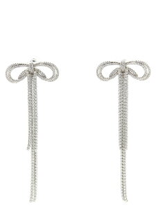 �Z���t �|�[�g���[�g SELF PORTRAIT �W���G���[ ���f�B�[�X �V���o�[ Jewelry 'Double Crystal Bow' earrings PF26606ESLSILVER Silver �֐� �������� 2026AW ju