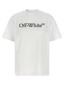 �I�t�z���C�g OFF WHITE �|���V���c T�V���c ���f�B�[�X �z���C�g T-shirts and polo shirts 'Big Logo Bookish' T-shirt 2FA00677TW102W102 White �֐� �������� 2026AW ju