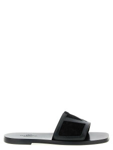 ���@�����e�B�m �K�����@�[�j VALENTINO GARAVANI �t���b�g�V���[�Y �T���_�� �����Y �u���b�N Flat Shoes Valentino Garavani 'Viva Superstar' slides Y2S0J72FUH0NO Black �֐� �������� 2026SS ju