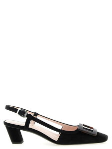 ���W�F ���B���B�G ROGER VIVIER �n�C�q�[�� �p���v�X ���f�B�[�X �u���b�N High heels 'Belle Viver' slingback RVW00643380HR0B999 Black �֐� �������� 2025AW ju