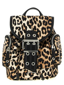 �K�j�[ GANNI �����b�N�T�b�N �o�b�N�p�b�N ���f�B�[�X �u���E�� Backpacks and bum bags Animalier 'Bucky' backpack B2010008859 Brown �֐� �������� 2026SS ju