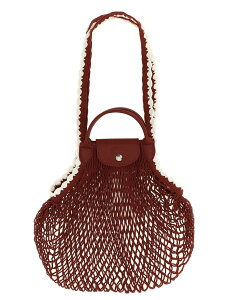 �����V���� LONGCHAMP �o�b�O ���f�B�[�X ���b�h Business bags 'L Le Pliage Filet' shoulder bag 10121HGW213 Red �֐� �������� 2025AW ju