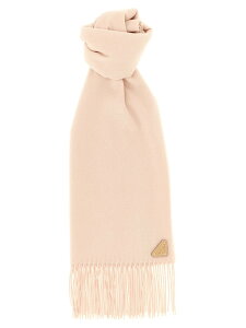 �v���_ PRADA �n�C�e�N�A�N�Z�T���[ �t�@�b�V�������� ���f�B�[�X �s���N Hi-tech accessories Silk and cashmere scarf 1FS0652COPF0ORK Pink �֐� �������� 2025AW ju