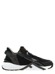 �t�F���f�B FENDI �X�j�[�J�[ �����Y �u���b�N Sneakers 'Flow' sneakers 7E1392AY9WF1EX4 Black �֐� �������� 2025AW ju