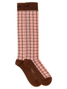 �}���j MARNI �C�� �\�b�N�X ���f�B�[�X �}���`�J���[ Socks Check socks SKMC0213Q1UFC191CHC16 Multicolor �֐� �������� 2026SS ju