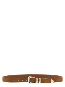 �u���l�� �N�`�l�� BRUNELLO CUCINELLI �x���g �����Y �u���E�� Belts Metal toe cap belt MAUGP253C2692 Brown �֐� �������� 2026AW ju