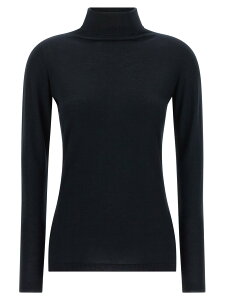 �t�@�r�A�i �t�B���b�s FABIANA FILIPPI �Z�[�^�[ �j�b�g�E�F�A ���f�B�[�X �u���[ Knitwear Cashmere and silk turtleneck sweater MAD216F103N9075146 Blue �֐� �������� 2026AW ju