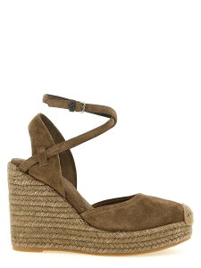 �u���l���N�`�l�� BRUNELLO CUCINELLI �n�C�q�[�� �p���v�X ���f�B�[�X �u���E�� High heels 'Precious Loop' espadrilles MZSFG3150C8921 Brown �֐� �������� 2026SS ju