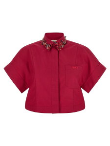 �t�F���f�B FENDI �V���c ���f�B�[�X �}���`�J���[ Shirts Shirt with embroidery FS8363AWAEF1WX3 Multicolor �֐� �������� 2026AW ju