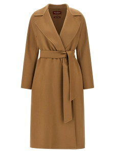 �}�b�N�X�}�[�� �X�e���f�B�I MAX MARA STUDIO �g�����`�R�[�g �R�[�g ���f�B�[�X �x�[�W�� Coats and trench coats 'Cles' dressing gown coat 2626016021600024 Beige �֐� �������� 2026AW ju