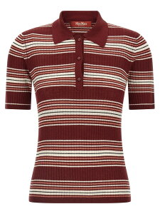 �}�b�N�X�}�[�� �X�e���f�B�I MAX MARA STUDIO �|���V���c ���f�B�[�X ���b�h Polo 'MstTallero' polo shirt 2626366061600004 Bordeaux �֐� �������� 2026AW ju