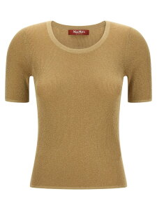 �}�b�N�X�}�[�� �X�e���f�B�I MAX MARA STUDIO �|���V���c T�V���c ���f�B�[�X �S�[���h T-shirts and polo shirts 'MstSequoia' T-shirt 2626366131600003 Gold �֐� �������� 2026AW ju