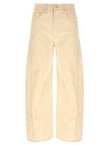 �}�U�[ MOTHER �f�j�� ���f�B�[�X �x�[�W�� Jeans 'Half pipe Ankle' jeans 10926544ACT Beige �֐� �������� 2026AW ju