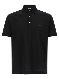 �[�j�A ZEGNA �|���V���c �����Y �u���b�N Polo shirts Pique cotton polo shirt UH348A3H794001 Black �֐� �������� 2026SS ju