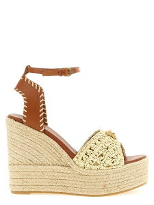 ���F���T�[�` VERSACE �n�C�q�[�� �p���v�X ���f�B�[�X �x�[�W�� High heels 'La Medusa' espadrilles 10230741A170442KJ8V Beige �֐� �������� 2026SS ju