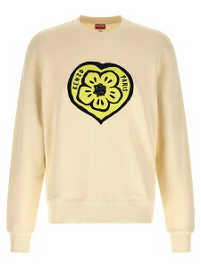 �P���]�[ KENZO �X�E�F�b�g�V���c �g���[�i�[ �����Y �x�[�W�� Sweatshirts 'KENZO Boke Heart Classic' sweatshirt FG55SW2044MJ03 Beige �֐� �������� 2026SS ju