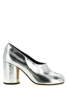 ���]�� �}���W�F�� MAISON MARGIELA �n�C�q�[�� �p���v�X ���f�B�[�X �V���o�[ High heels 'Tabi' pumps S58WL0311P5016T9002 Silver �֐� �������� 2026SS ju