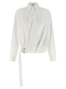 ���G�x LOEWE �V���c ���f�B�[�X �z���C�g Shirts Twisted construction shirt S359Y05XG72100 White �֐� �������� 2026SS ju