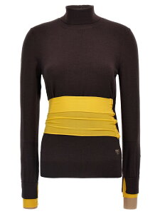 �t�F���f�B FENDI �Z�[�^�[ �j�b�g�E�F�A ���f�B�[�X �p�[�v�� Knitwear Wool turtleneck sweater FZXC43ASJGF0AU3 Purple �֐� �������� 2024AW ju
