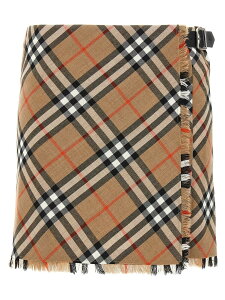 �o�[�o���[ BURBERRY �X�J�[�g ���f�B�[�X �}���`�J���[ Skirts Kilt skirt 8102634SANDIPCHECK Multicolor �֐� �������� 2025SS ju