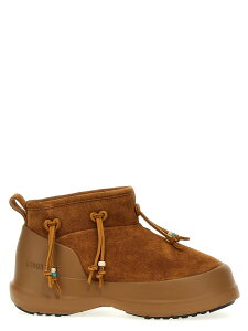 ���[���u�[�c MOON BOOT �u�[�c ���f�B�[�X �u���E�� Boots 'Luna Low Suede Beads' ankle boots 80D2480100M008 Brown �֐� �������� 2025SS ju