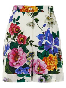�h���`�F&�K�b�o�[�i DOLCE&GABBANA �f�j���V���[�c �V���[�c ���f�B�[�X �}���`�J���[ Denim shorts 'Bouquet' bermuda shorts FTC9RTHS5S6HA5KT Multicolor �֐� �������� 2025SS ju