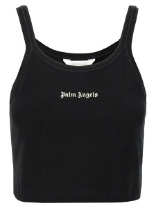 �p�[�� �G���W�F���X PALM ANGELS T�V���c �g�b�v�X ���f�B�[�X �z���C�g T-shirts and tops 'Classic Logo' tank top PWAD060S24FAB00210031003 White/Black �֐� �������� 2024SS ju