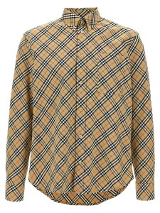 �o�[�o���[ BURBERRY �V���c �����Y �x�[�W�� Shirts Check shirt 8104072SANDIPCHECK Beige �֐� �������� 2025SS ju